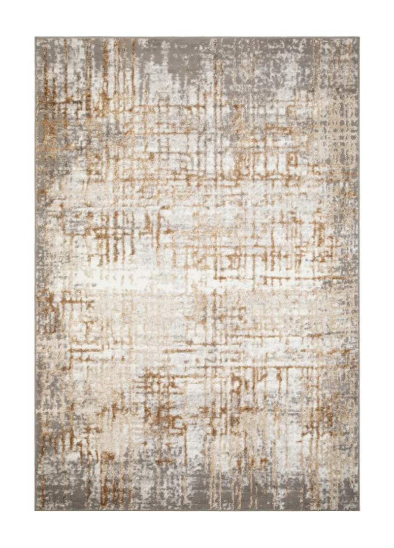 Alva Art Grå/Natur modern matta i formatet 240 gånger 340 centimeter