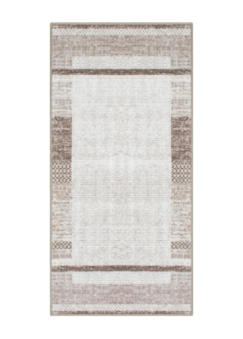 Trendy Sand gummerad gångmatta i sandbeige