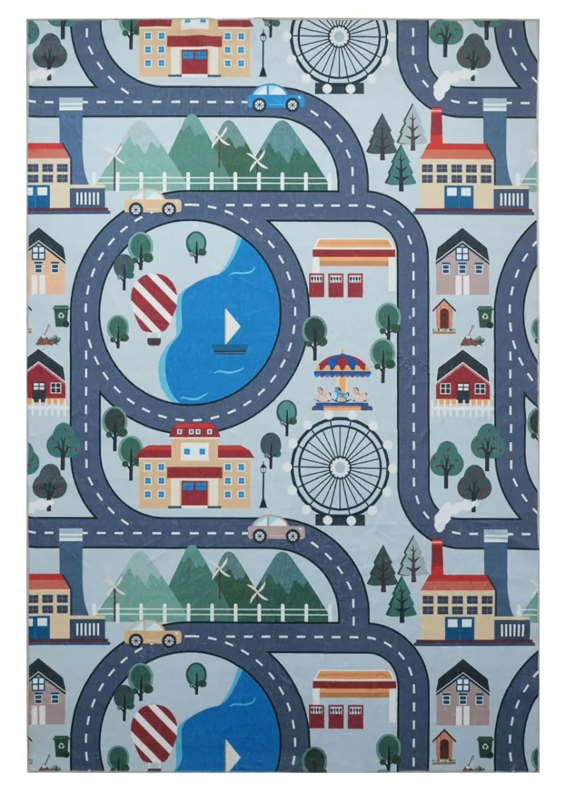 Zappy City Multi bilmatta, 160 × 230 cm